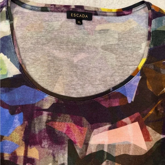 Escada Lavender and Pale Blue Knit Tee - Picture 7 of 9